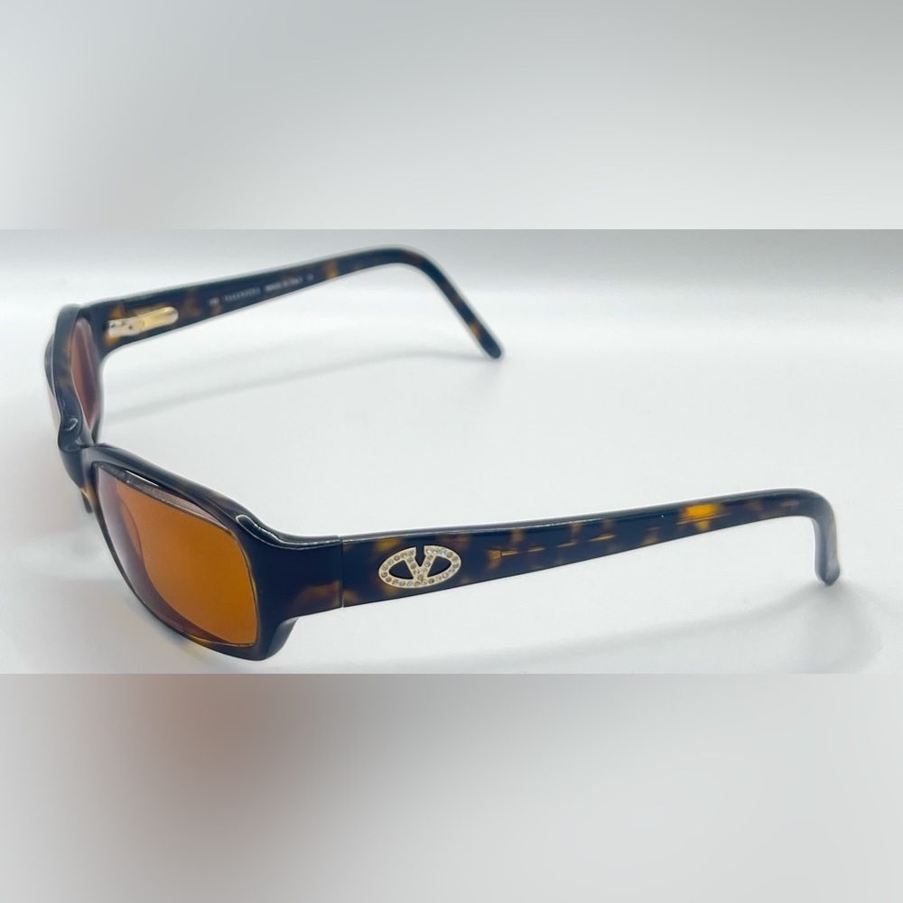 Valentino 3002 Tortoise Rectangular Sunglasses Fr… - image 2